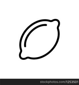 Lime icon vector. Thin line sign. Isolated contour symbol illustration. Lime icon vector. Isolated contour symbol illustration