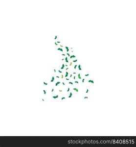 lime leaves logo illustration design