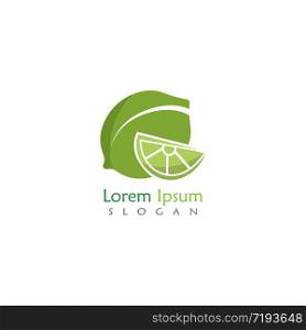 Lime logo design, Isolated lime creative template vector