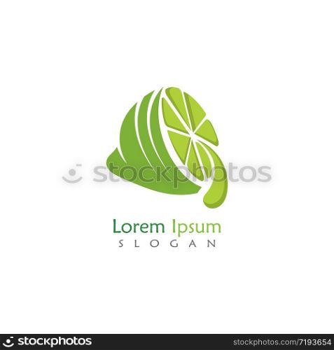 Lime logo design, Isolated lime creative template vector