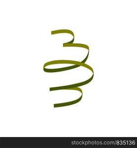 Lime serpentine icon. Flat illustration of lime serpentine vector icon for web isolated on white. Lime serpentine icon, flat style