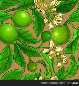 lime vector pattern on color background. lime vector pattern