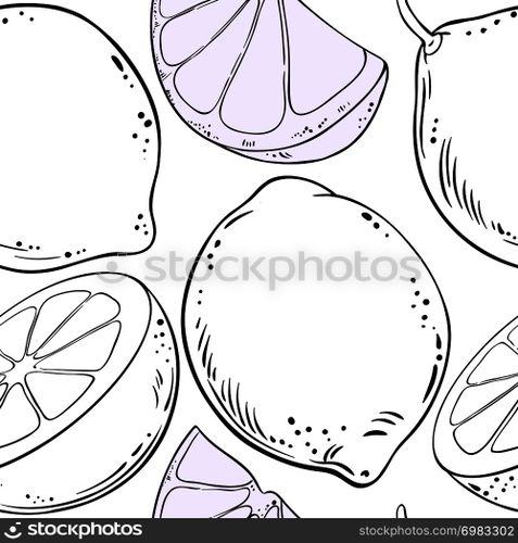 lime vector pattern on white background. lime vector pattern