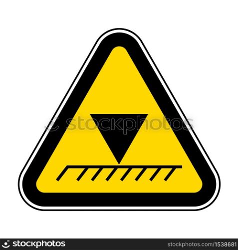 Limit Overhead Height Symbol Sign Isolate On White Background,Vector Illustration EPS.10