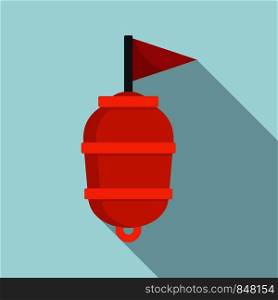 Limit swimming buoy icon. Flat illustration of limit swimming buoy vector icon for web design. Limit swimming buoy icon, flat style