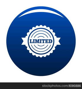 Limited logo. Simple illustration of limited vector logo for web. Limited logo, simple style.