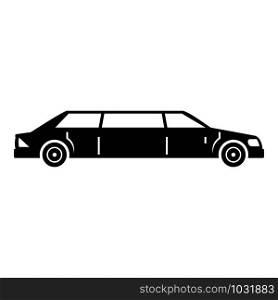 Limousine icon. Simple illustration of limousine vector icon for web design isolated on white background. Limousine icon, simple style