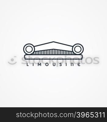 limousine logotype theme. limousine logotype theme vector art graphic illustration