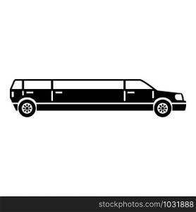 Limousine service icon. Simple illustration of limousine service vector icon for web design isolated on white background. Limousine service icon, simple style