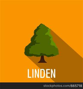 Linden tree icon. Flat illustration of linden tree vector icon for web. Linden tree icon, flat style