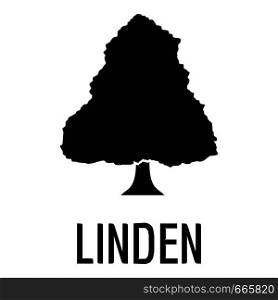 Linden tree icon. Simple illustration of linden tree vector icon for web. Linden tree icon, simple black style