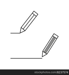 Line art icon pencils write. Vector illustration. EPS 10.. Line art icon pencils write. Vector illustration.