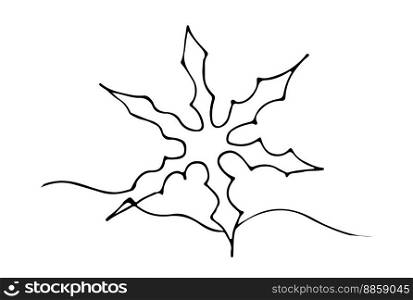 Line art Snowflakes on the white backgraund. Vector illustration. Pattern for coloring, icons and website design, also suitable for print and covers.. Line art Snowflakes on the white backgraund. Coloring page Vector illustration.