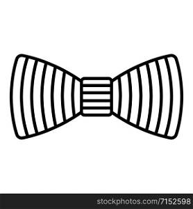 Line bow tie icon. Outline line bow tie vector icon for web design isolated on white background. Line bow tie icon, outline style