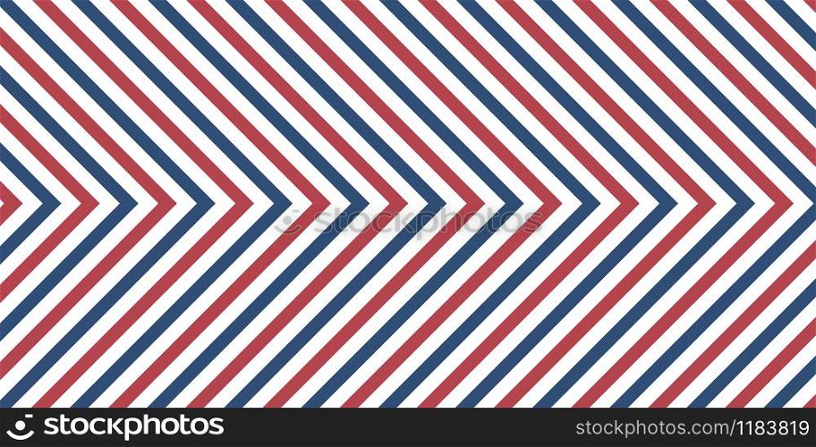 Line chevron pattern background red and blue colors