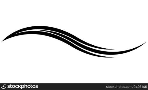 Line curve logo, fire pattern graphic, s wavy icon business