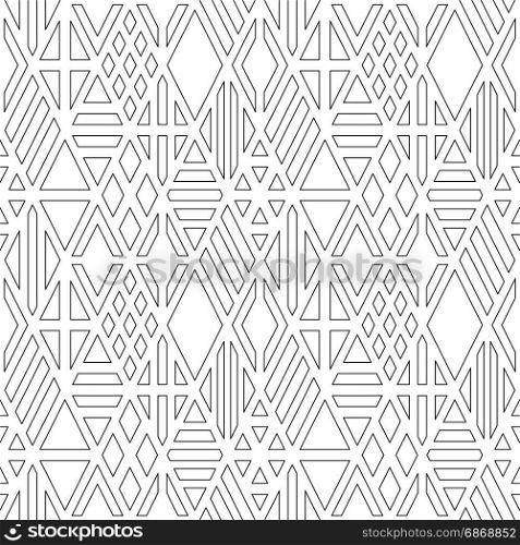 Line geometric seamless pattern.. Geometric seamless patterns set with line rhombuses.