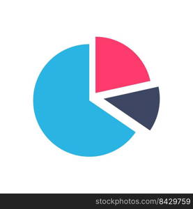 Line graph comparing business performance. Company earnings report concept