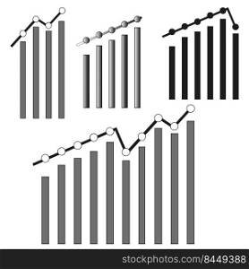 Line graph for any purposes. Vector illustration. Stock image. EPS 10.. Line graph for any purposes. Vector illustration. Stock image. 