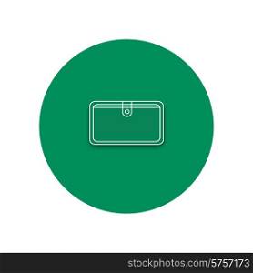 Line icon of purse. Purse on the white background. Office and business work elements