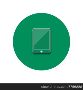 Line icon of smartphone. Smartphone business concept. Office and business work elements