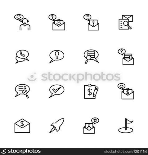 Line icon related to Project Management System. Editable stroke vector, isolated at white background