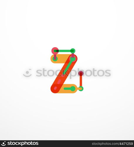 Line letter design. Line letter design. Logo concept