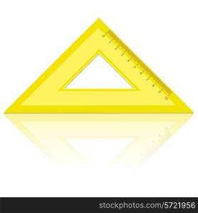 line of the triangle on a white background.