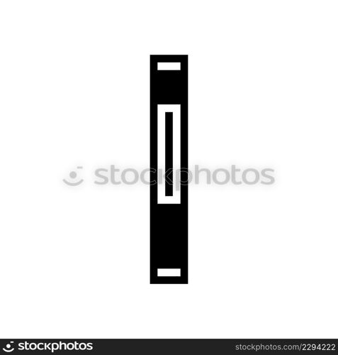 line scroll glyph icon vector. line scroll sign. isolated contour symbol black illustration. line scroll glyph icon vector illustration