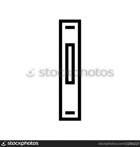 line scroll line icon vector. line scroll sign. isolated contour symbol black illustration. line scroll line icon vector illustration