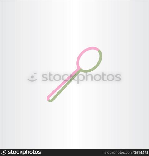 line spoon vector icon design symbol