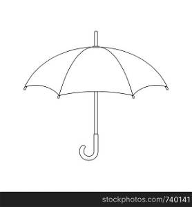 Line style icon of umbrella. Security, protection concept. Clean and modern vector illustration for design, web.