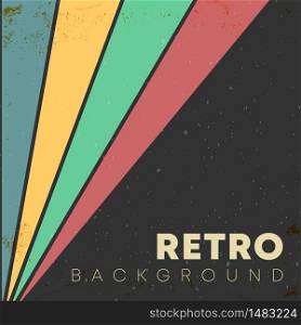 Linear background with retro grunge texture and vintage colored stripes. Vector illustration.. Linear background with retro grunge texture and vintage colored stripes. Vector illustration