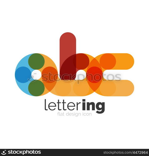 Linear business logo letter. Linear business logo letter. Alphabet initial letters company name concept. Flat thin line segments connected to each other.