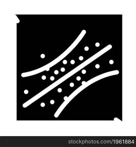 linear regression glyph icon vector. linear regression sign. isolated contour symbol black illustration. linear regression glyph icon vector illustration