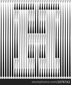 Lines Forming Letter Logo Design - Letter H illustration