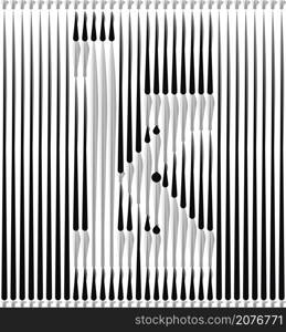 Lines Forming Letter Logo Design - Letter k illustration