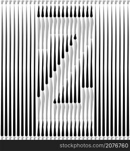 Lines Forming Letter Logo Design - Letter Z illustration