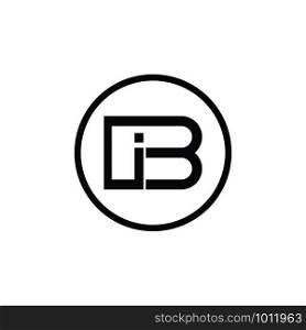 lines that make up the letter b logo template