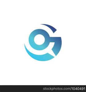 lines that make up the letter G logo design template vector