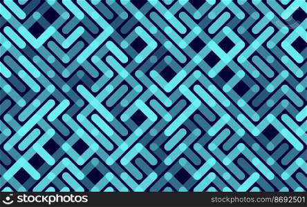 Lines Vector seamless pattern Banner. Geometric striped ornament. Monochrome linear background