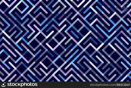 Lines Vector seamless pattern Banner. Geometric striped ornament. Monochrome linear background