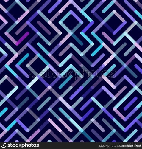Lines Vector seamless pattern. Geometric striped ornament. Monochrome linear background