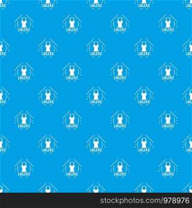 Lingerie pattern vector seamless blue repeat for any use. Lingerie pattern vector seamless blue