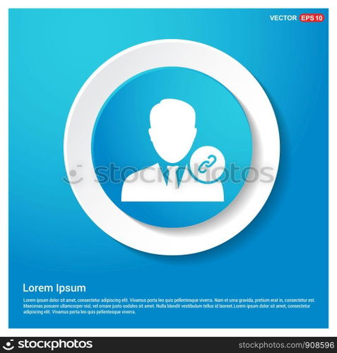 link attach user icon .
