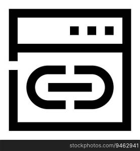 Link icon. Internet technology concept. Icon in line style