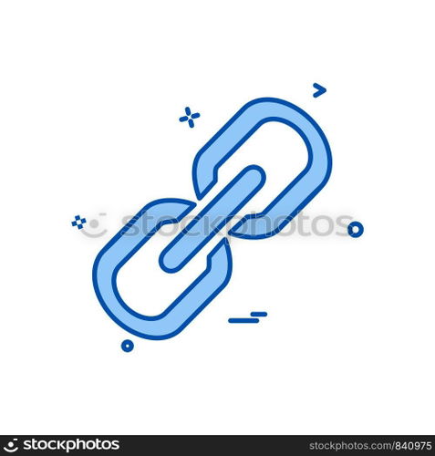 Linked icon design vector