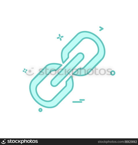 Linked icon design vector