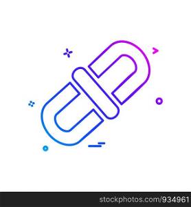 Linked icon design vector