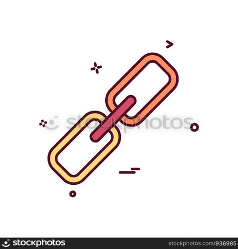 Linked icon design vector